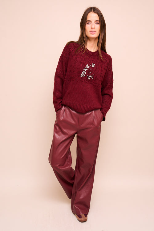 Pull Naia Bordeaux