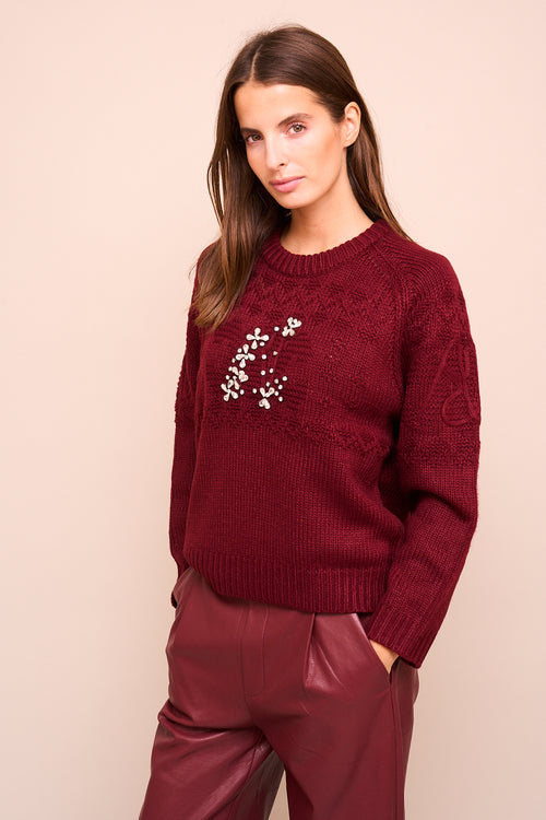 Pull Naia Bordeaux