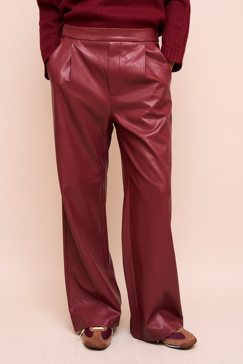Pantalon Alyzee Bordeaux