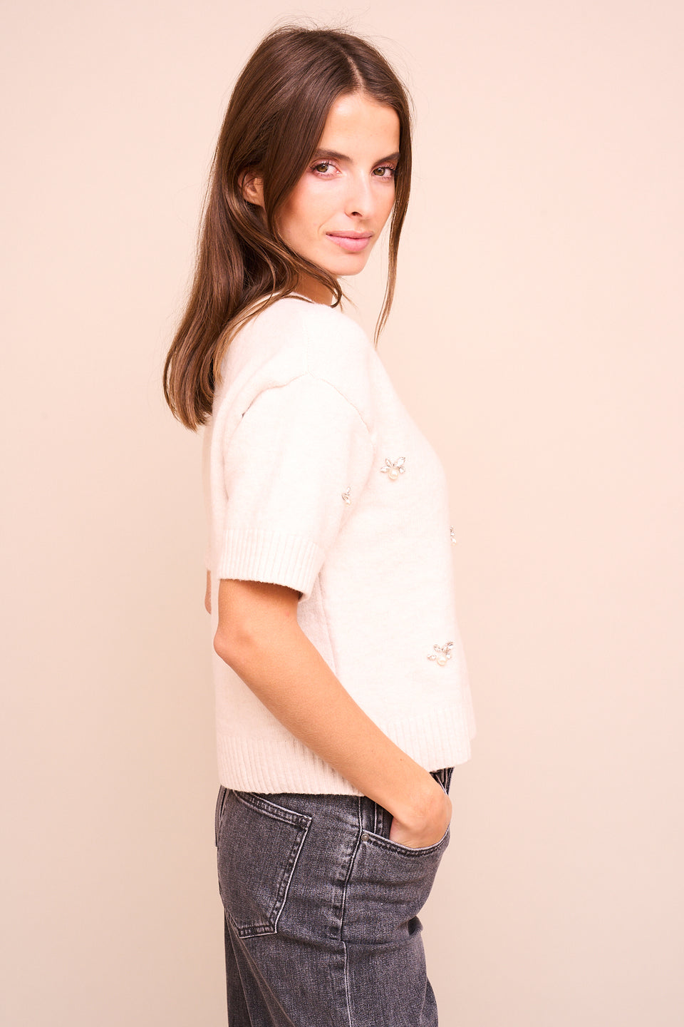 Pull Nelida Ecru - Image 4