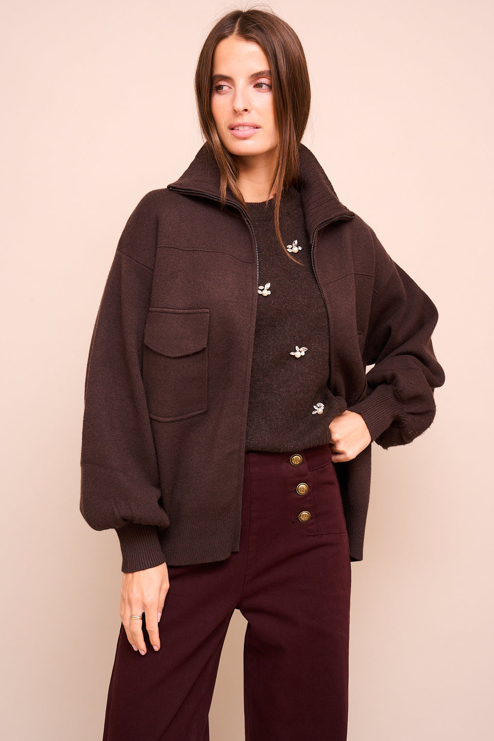 Veste Moscou Chocolat - Image 1