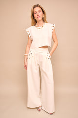 Pantalon ILVA 2526 Ecru
