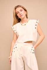 Pantalon ILVA 2526 Ecru