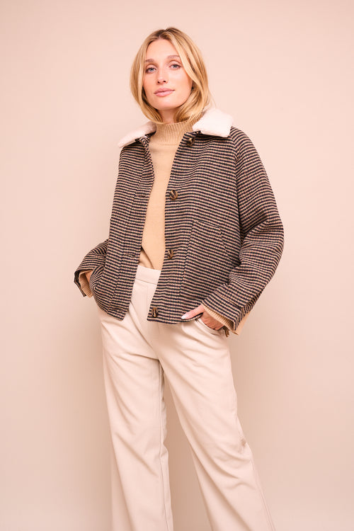 Manteau Gloria Pied de poule
