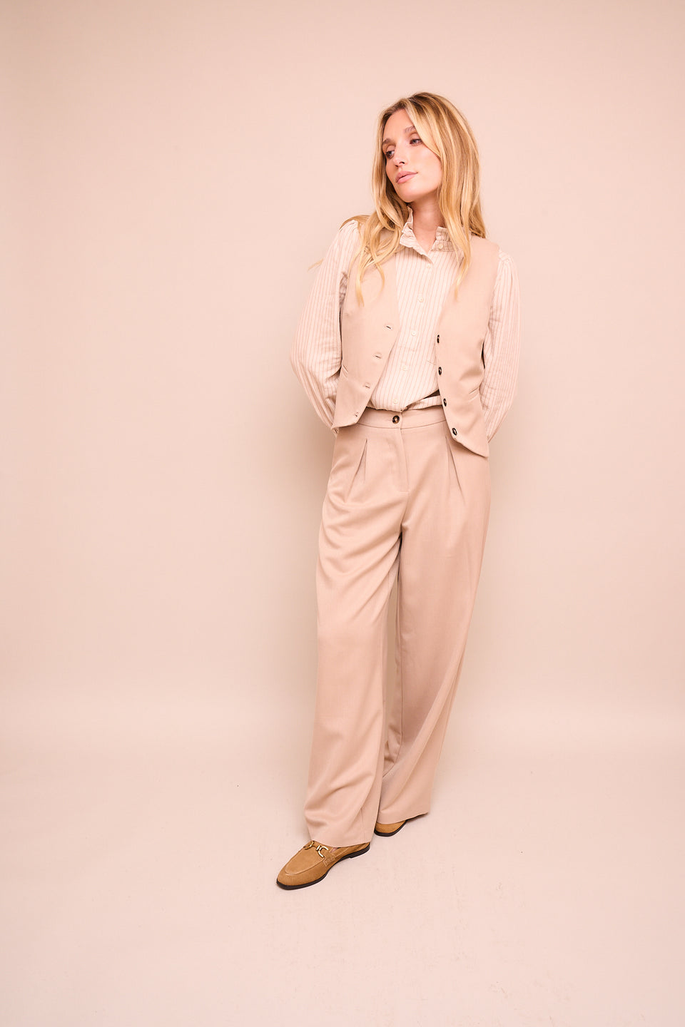 Gilet YES 2001 Beige - Image 5