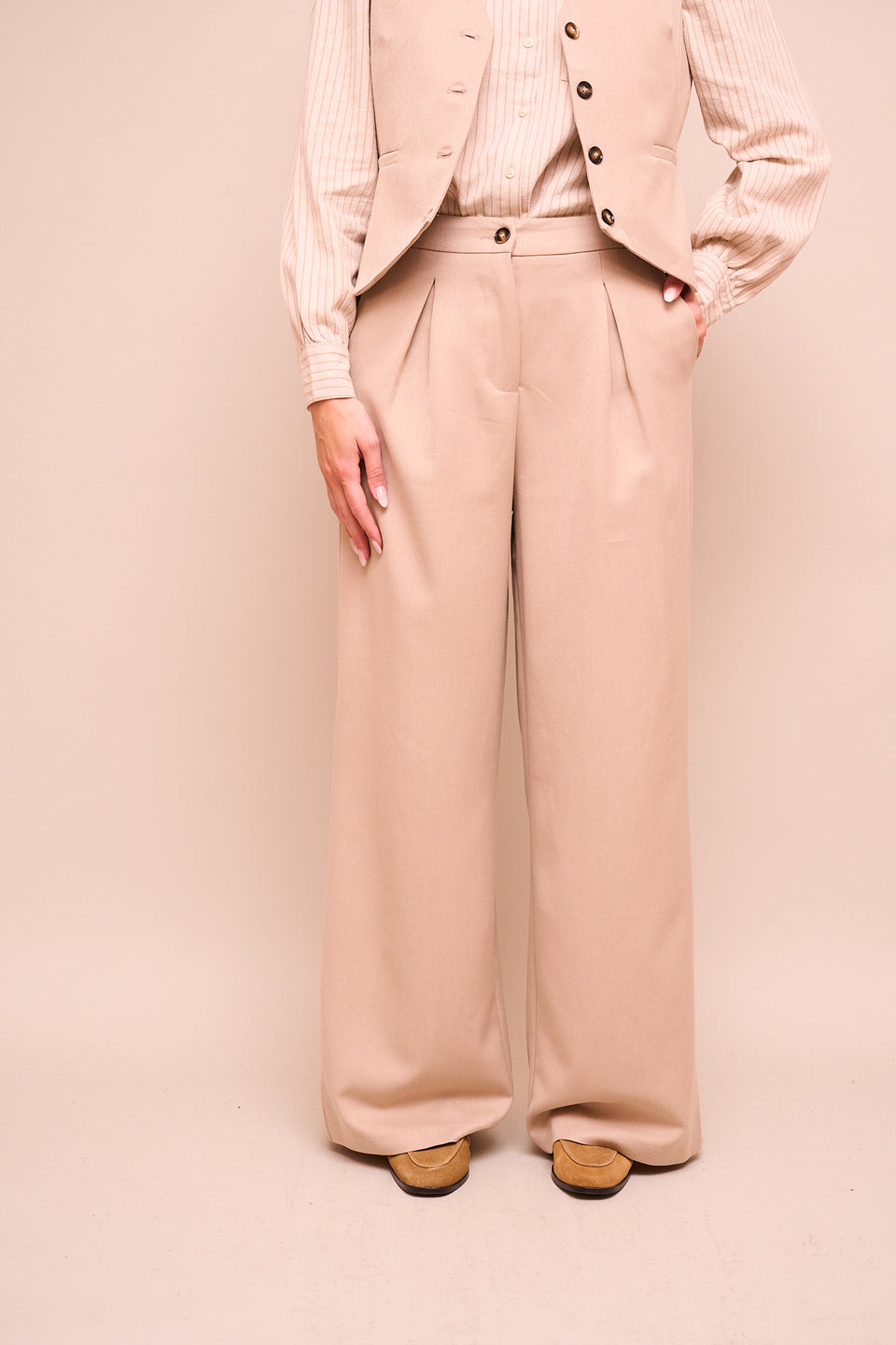 Pantalon YES 2001 Beige - Image 1