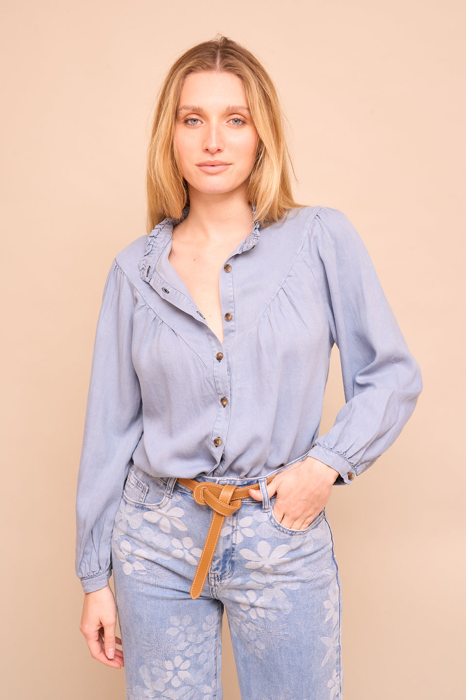 Chemise  Thérèse Bleu - Image 2
