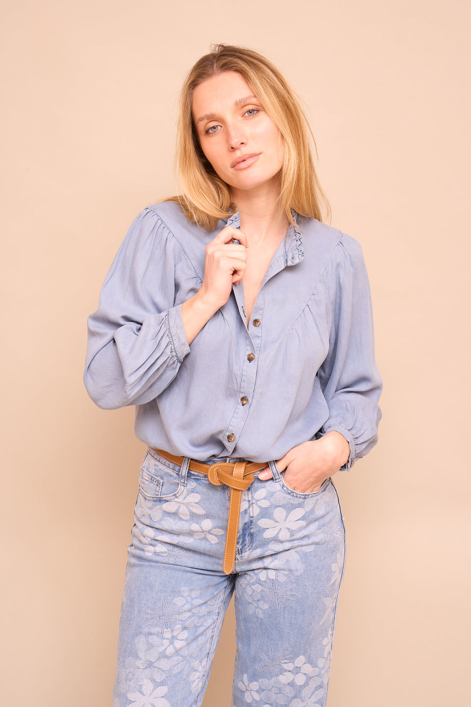 Chemise  Thérèse Bleu - Image 3