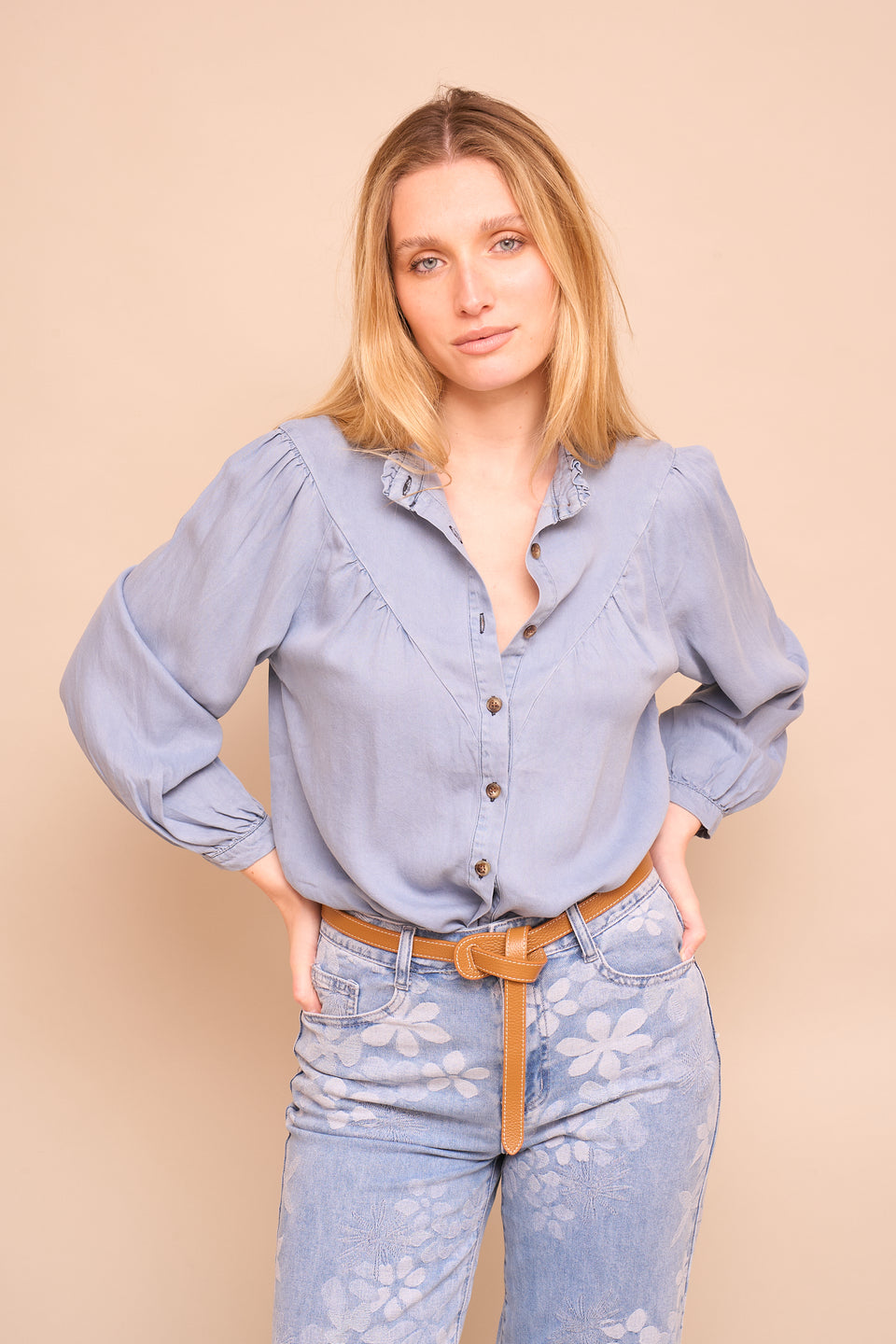 Chemise  Thérèse Bleu - Image 4