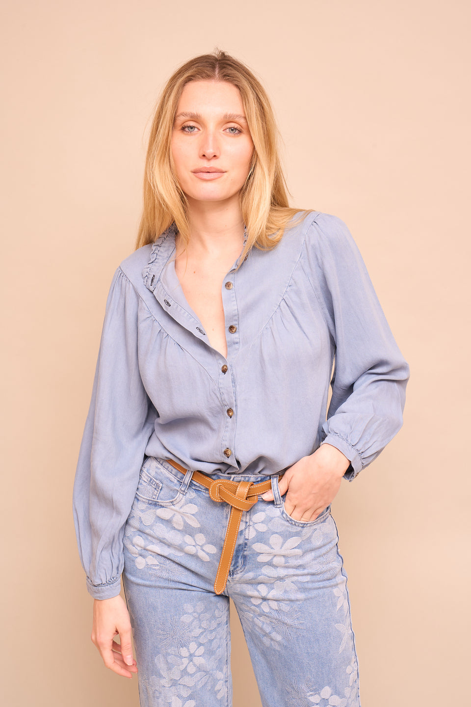 Chemise  Thérèse Bleu - Image 5