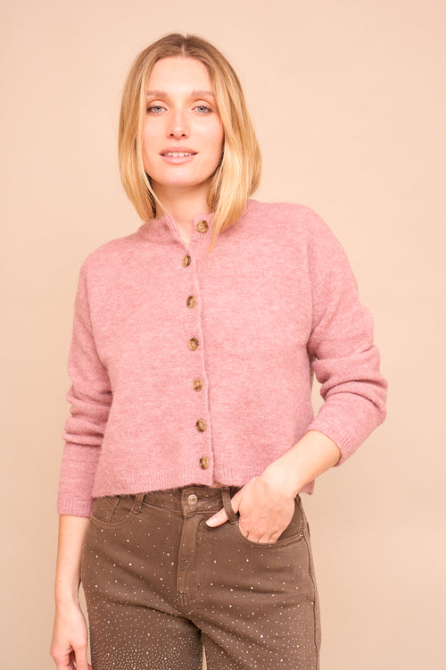 Gilet Letiana Vieux rose