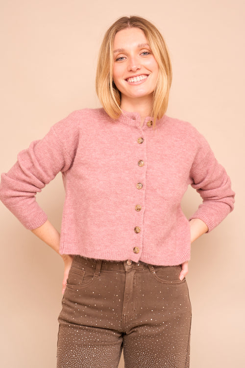 Gilet Letiana Vieux rose