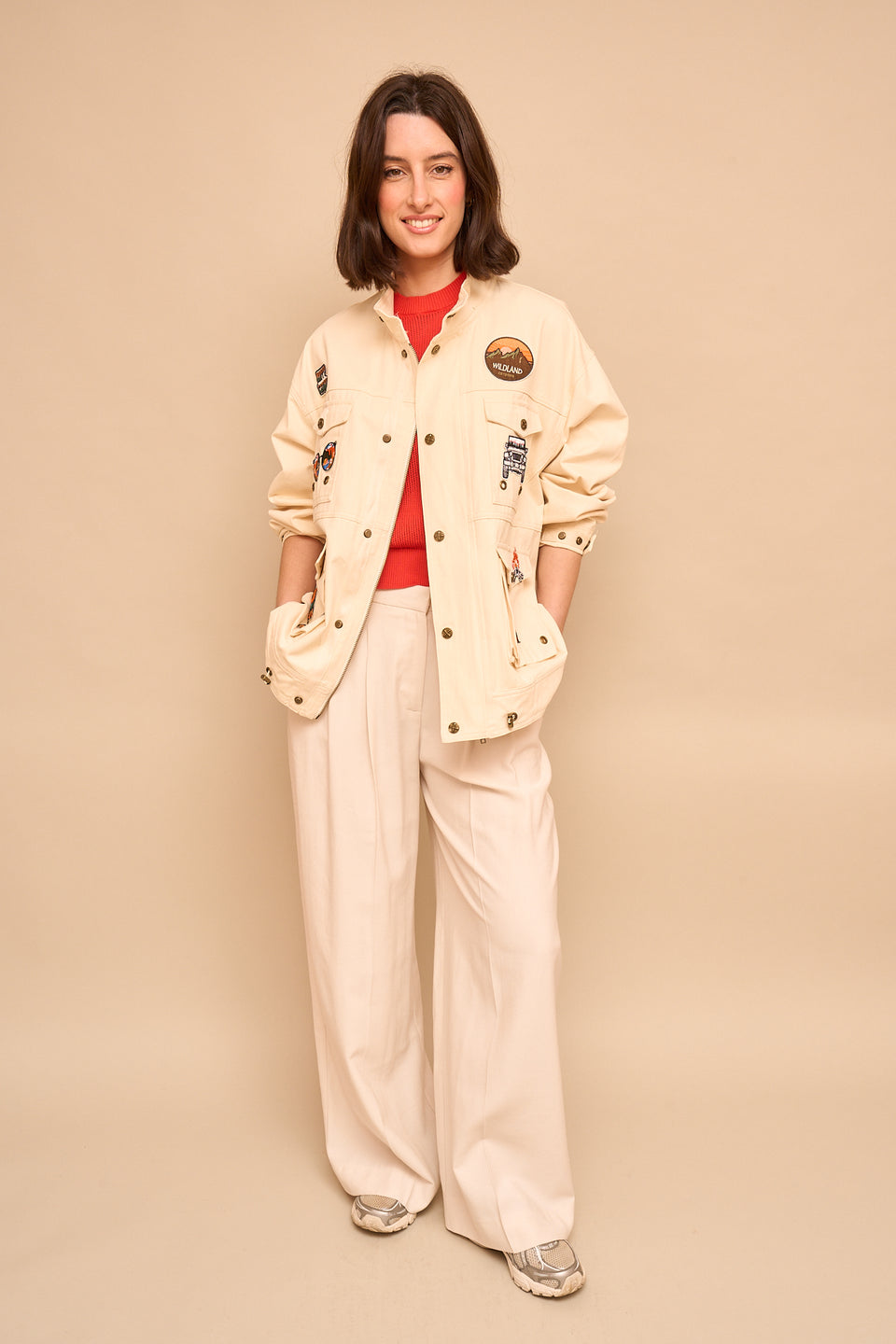 Veste ILVA 20245 Ecru - Image 4