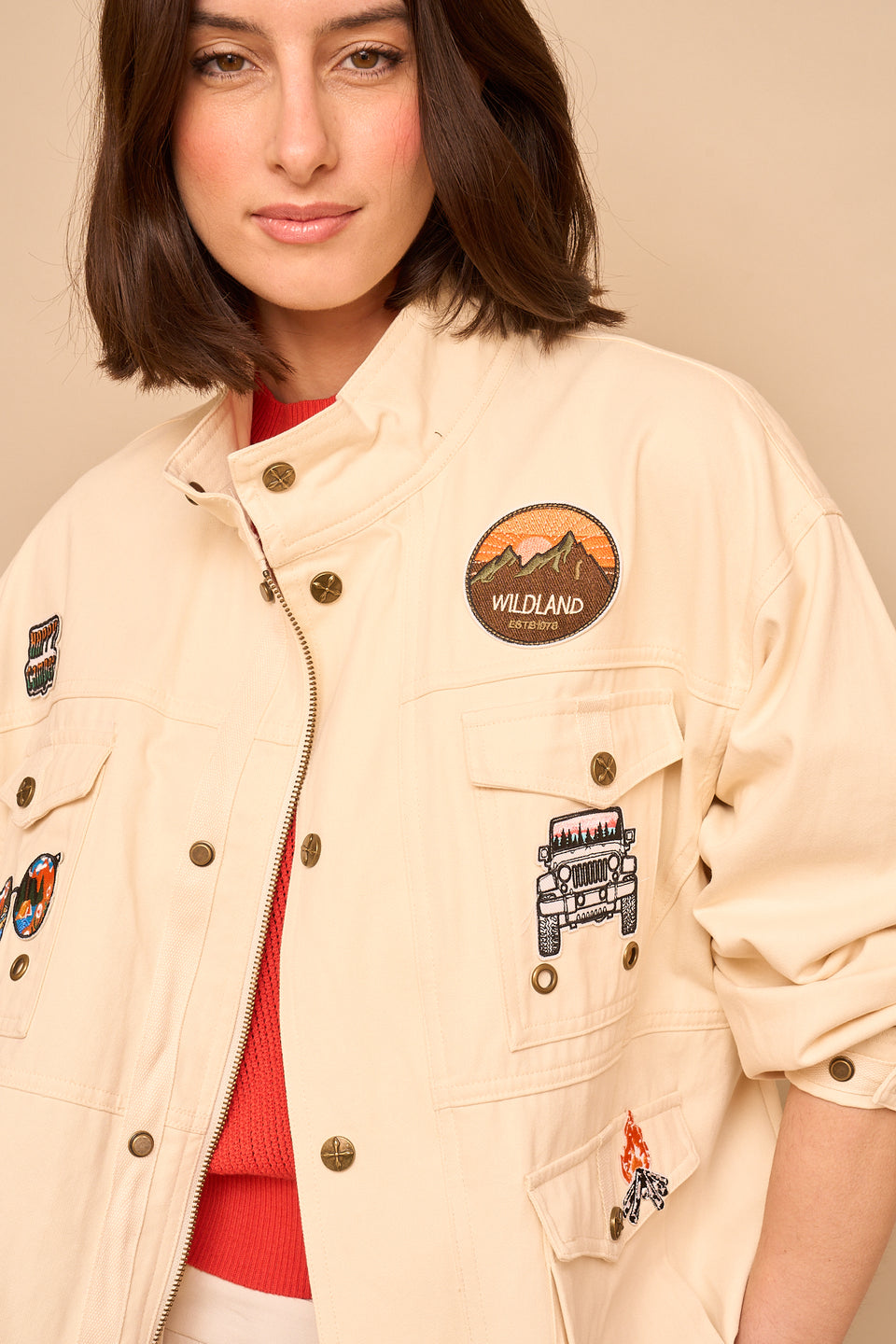 Veste ILVA 20245 Ecru - Image 3