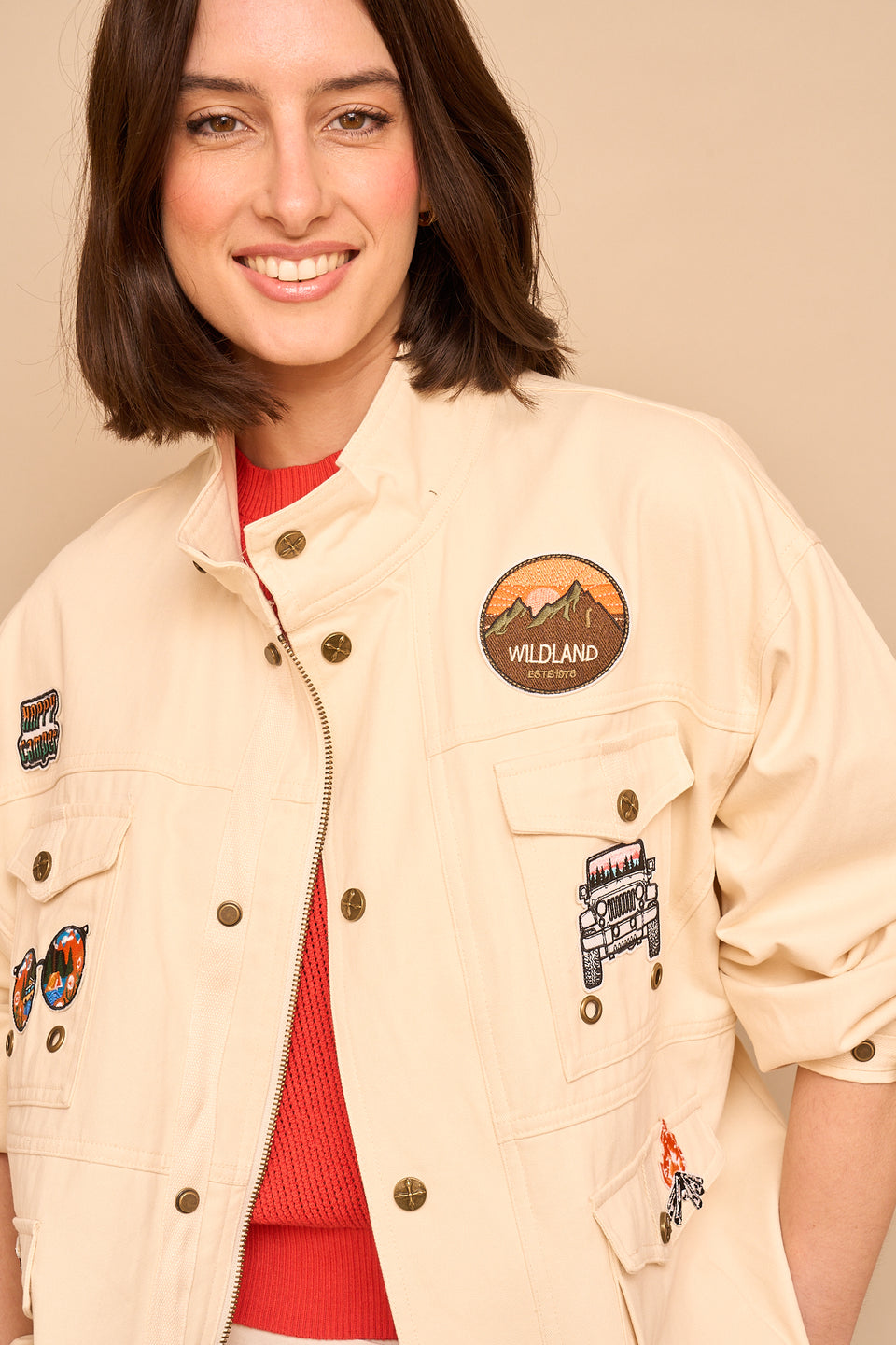 Veste ILVA 20245 Ecru - Image 5