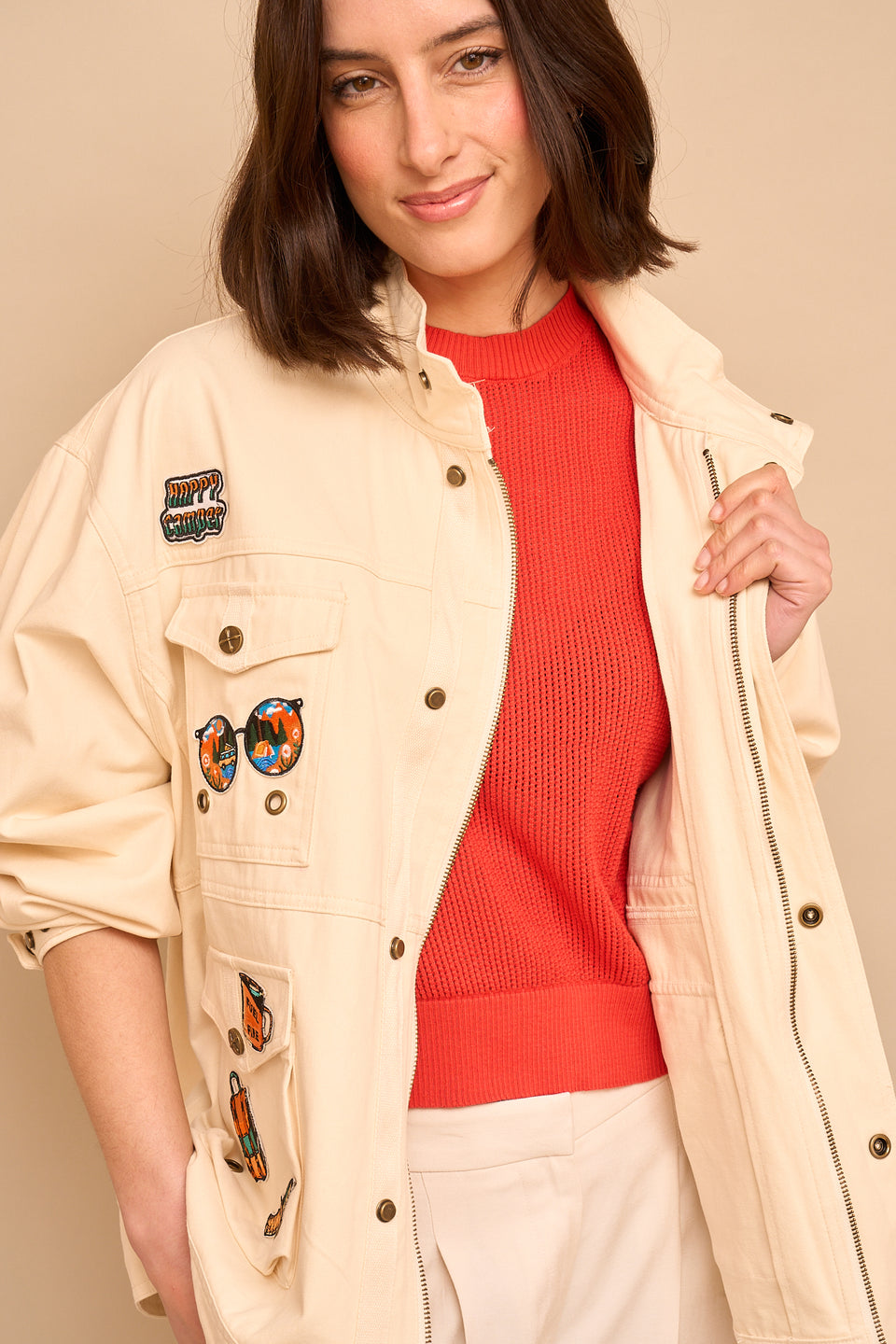 Veste ILVA 20245 Ecru - Image 7