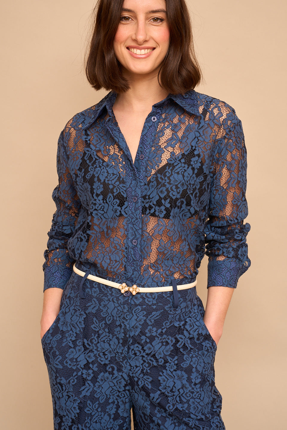 Chemise Amolina Marine - Image 1