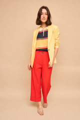 Pull Zoe Rayé Jaune