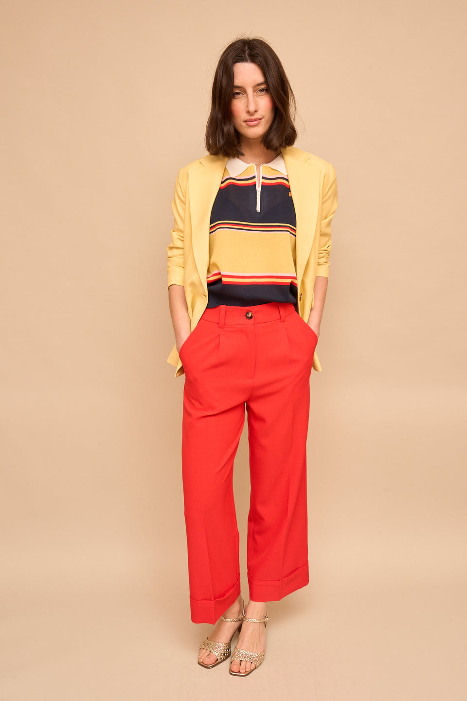 Pantalon YES 7714 Corail - Image 2