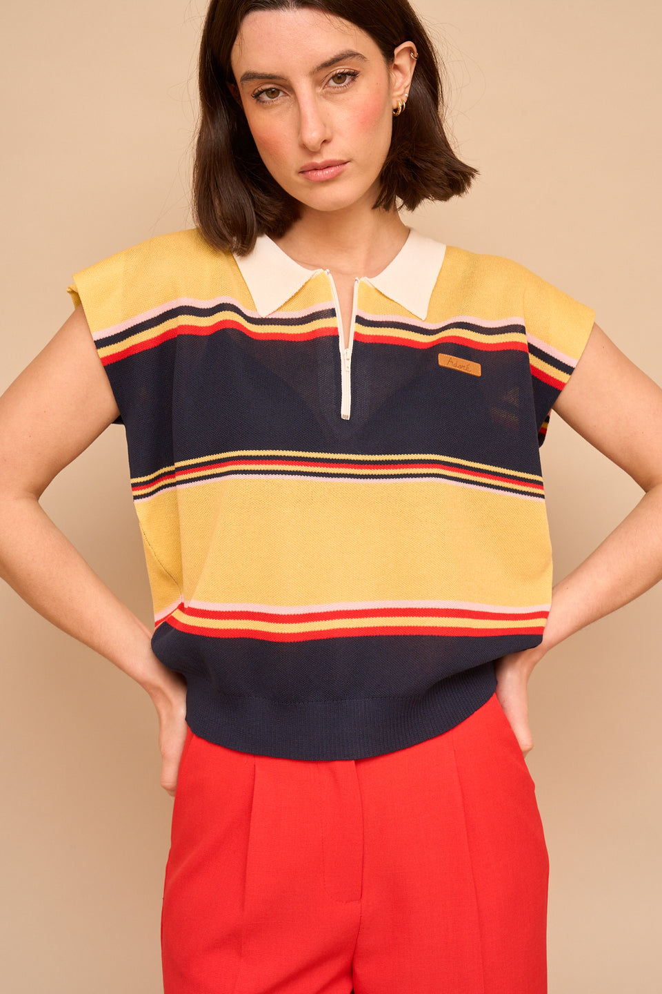 Pull Zoe Rayé Jaune - Image 4