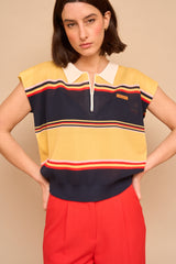 Pull Zoe Rayé Jaune