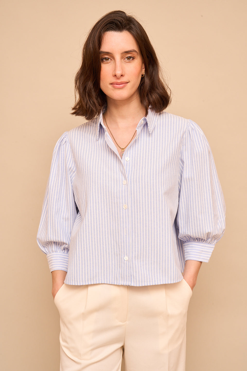 Chemise Yes 4813 Bleu Pastel - Image 5