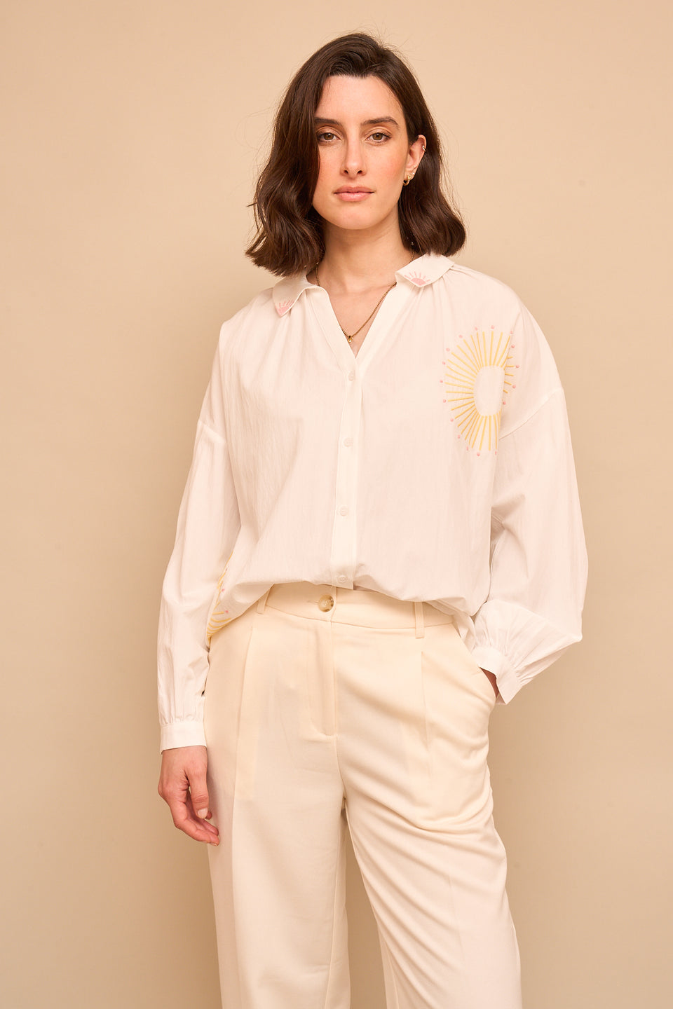 Chemise Solene Ecru - Image 1