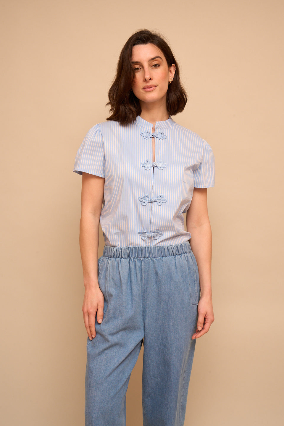 Chemise ILVA 4944 Rayé Bleu - Image 4