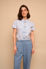 Chemise ILVA 4944 Rayé Bleu