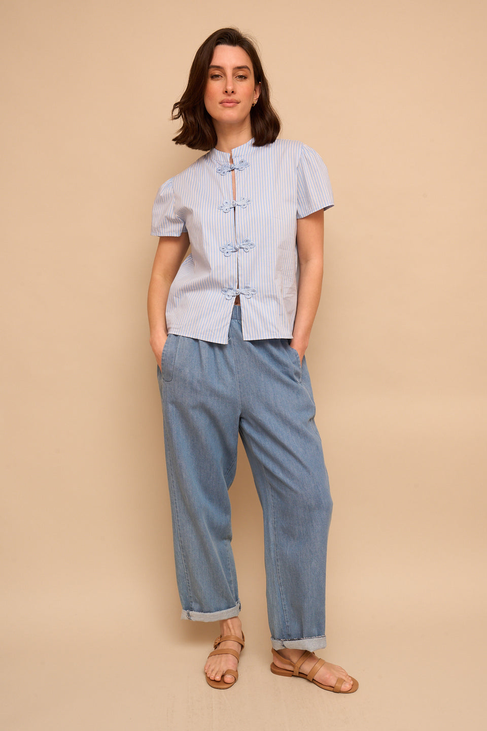 Chemise ILVA 4944 Rayé Bleu - Image 5