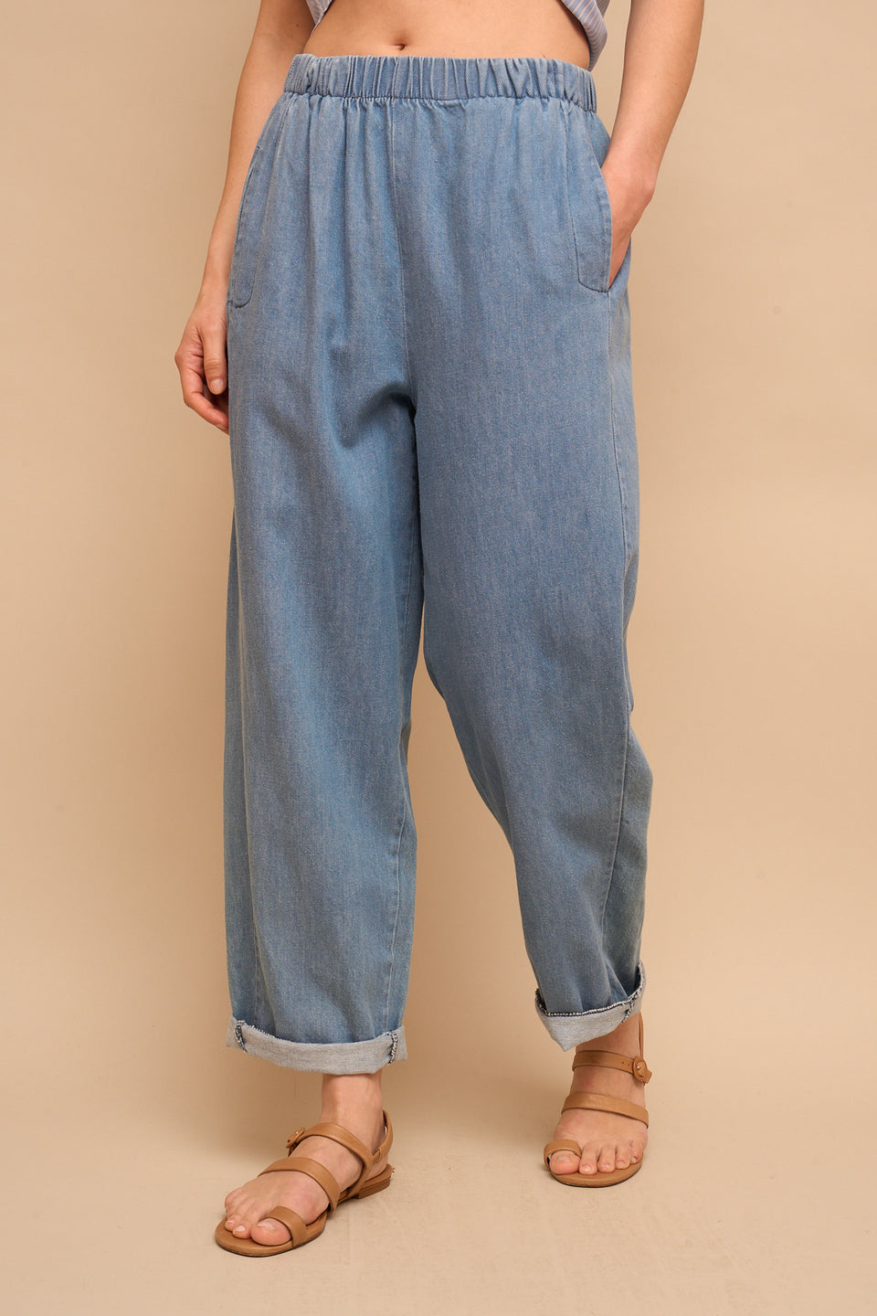 Pantalon ILVA 06053 Jeans Clair - Image 3