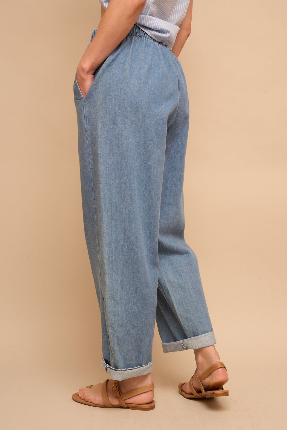 Pantalon ILVA 06053 Jeans Clair - Image 4