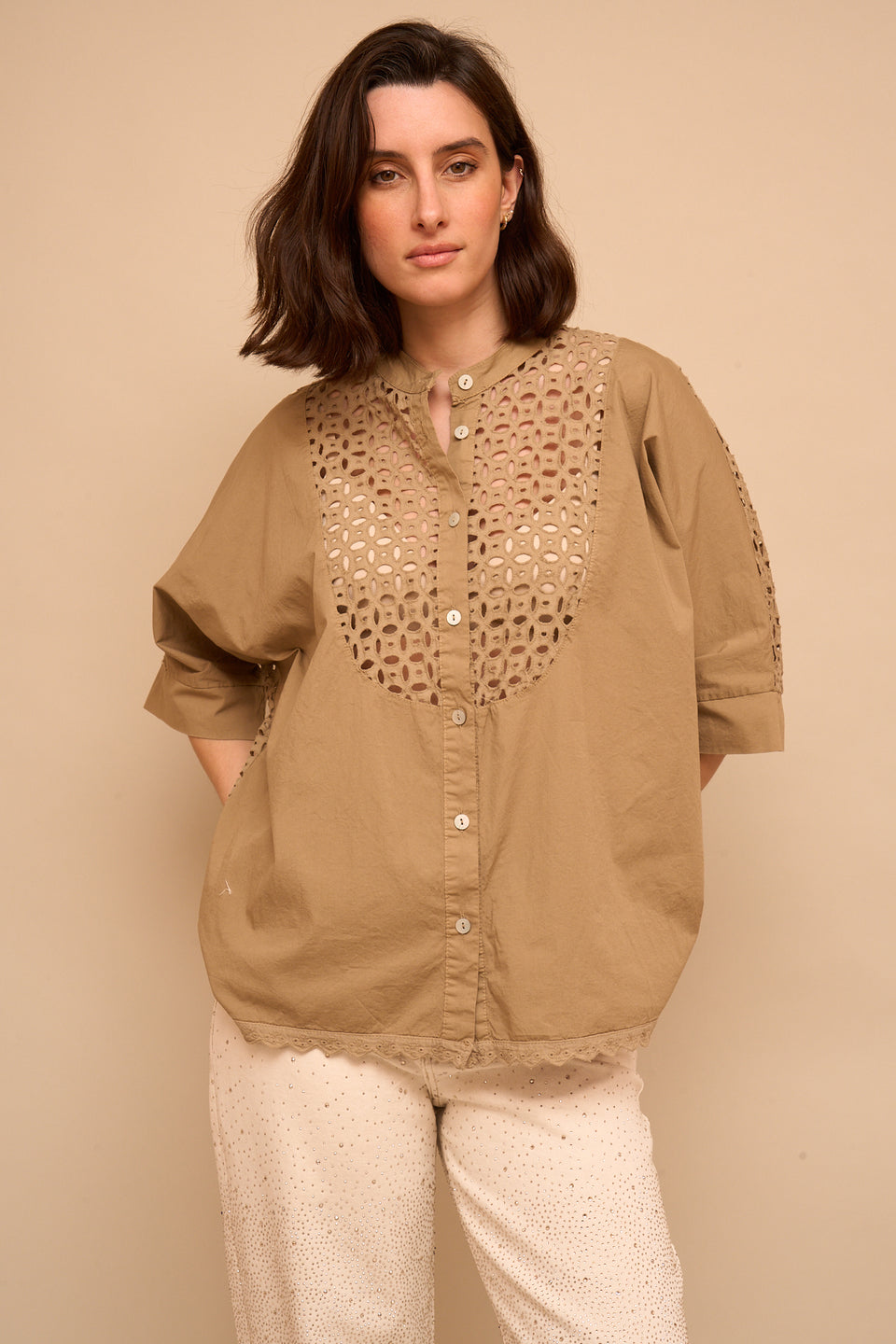 Chemise ILVA 40148 Kaki - Image 1