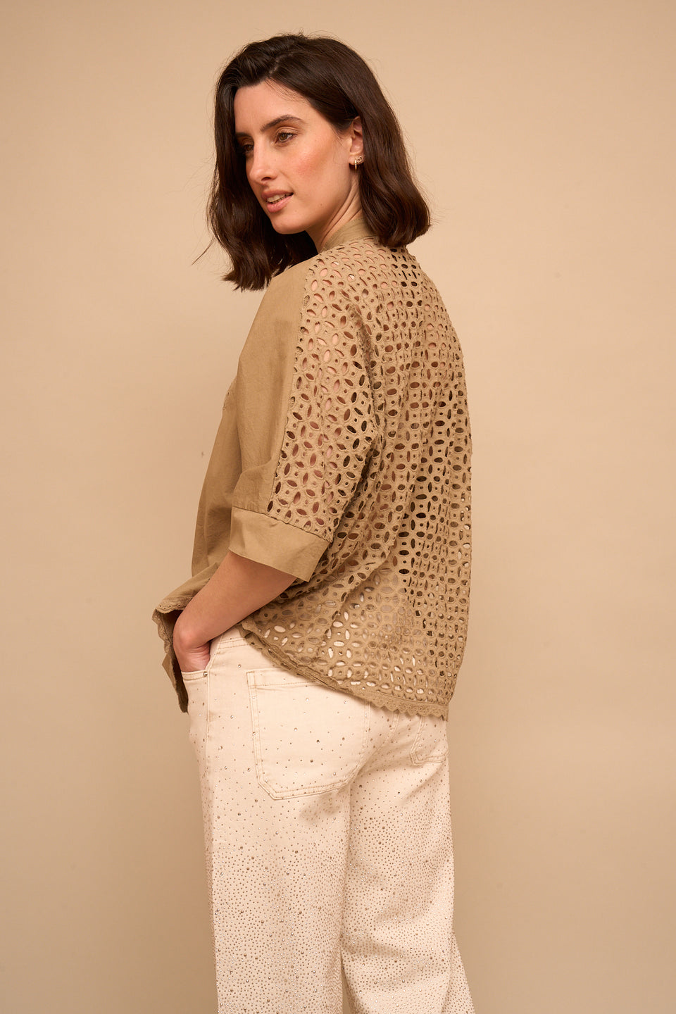 Chemise ILVA 40148 Kaki - Image 6