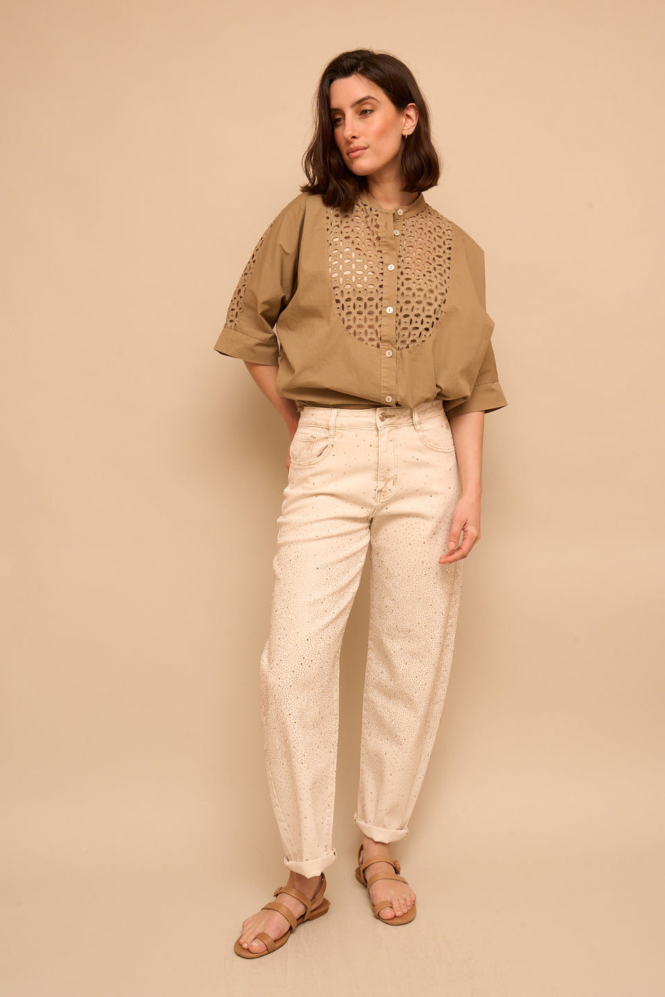 Chemise ILVA 40148 Kaki - Image 5