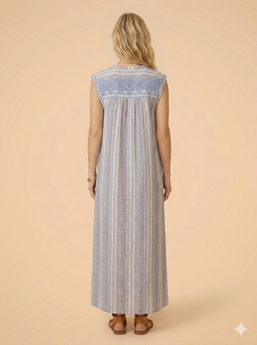 Robe Matela Rayure Bleu - Image 4